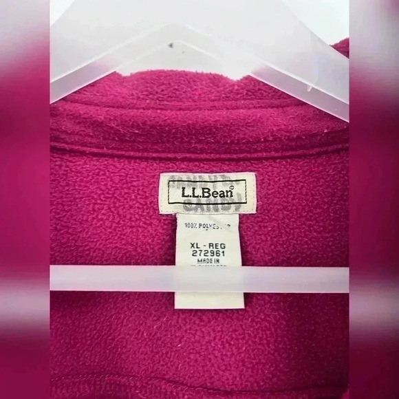 LL Bean Shirt Jacket Womens Fleece Overshirt Size XL - Picture 2 of 5